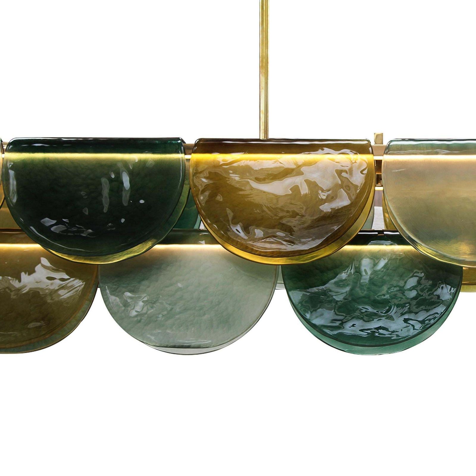 photo furniture Long Ceiling Lamp Made Of Murano Glass, Italy