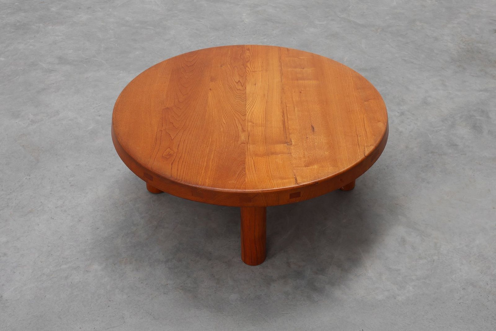 Model T02m Coffee Table In Elm From Pierre Chapo, France, 1976 photo vinterior