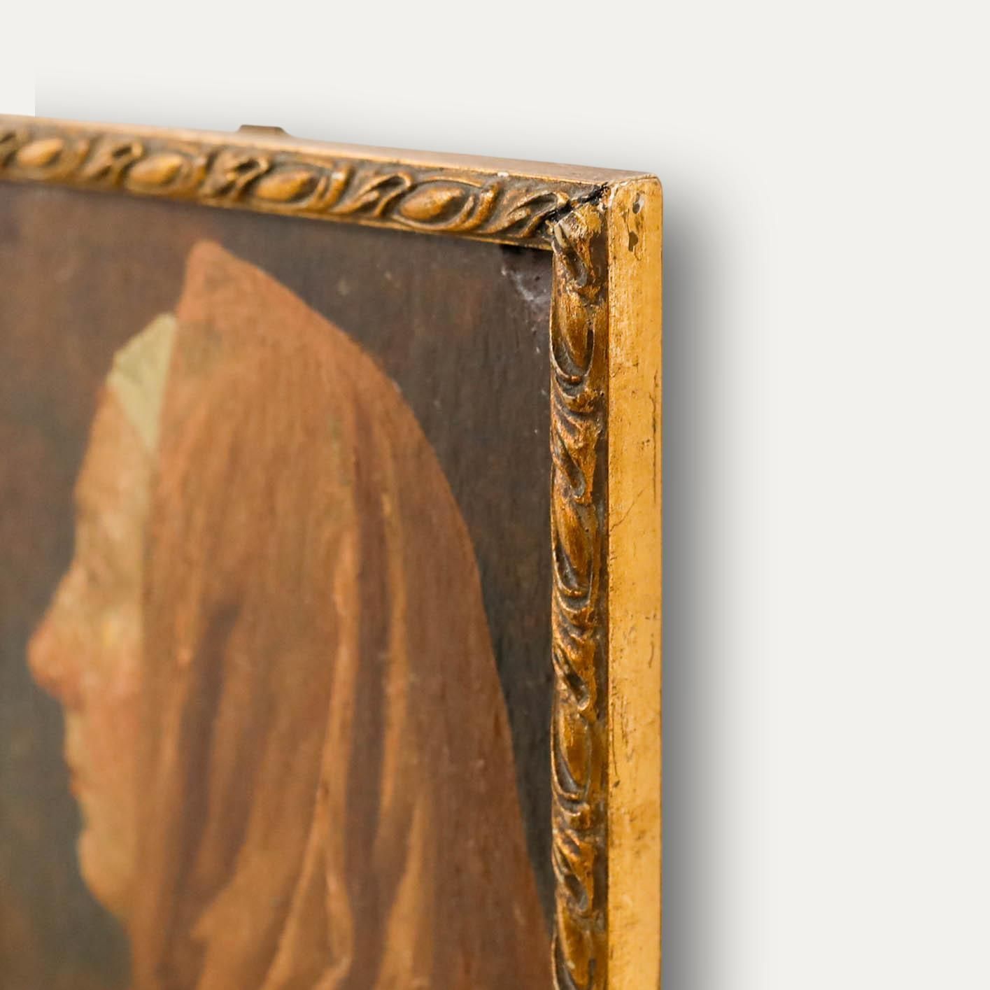 Attrib. Jan Dunselman (1863 1931) Framed Oil, Woman In Profile photo 395.0
