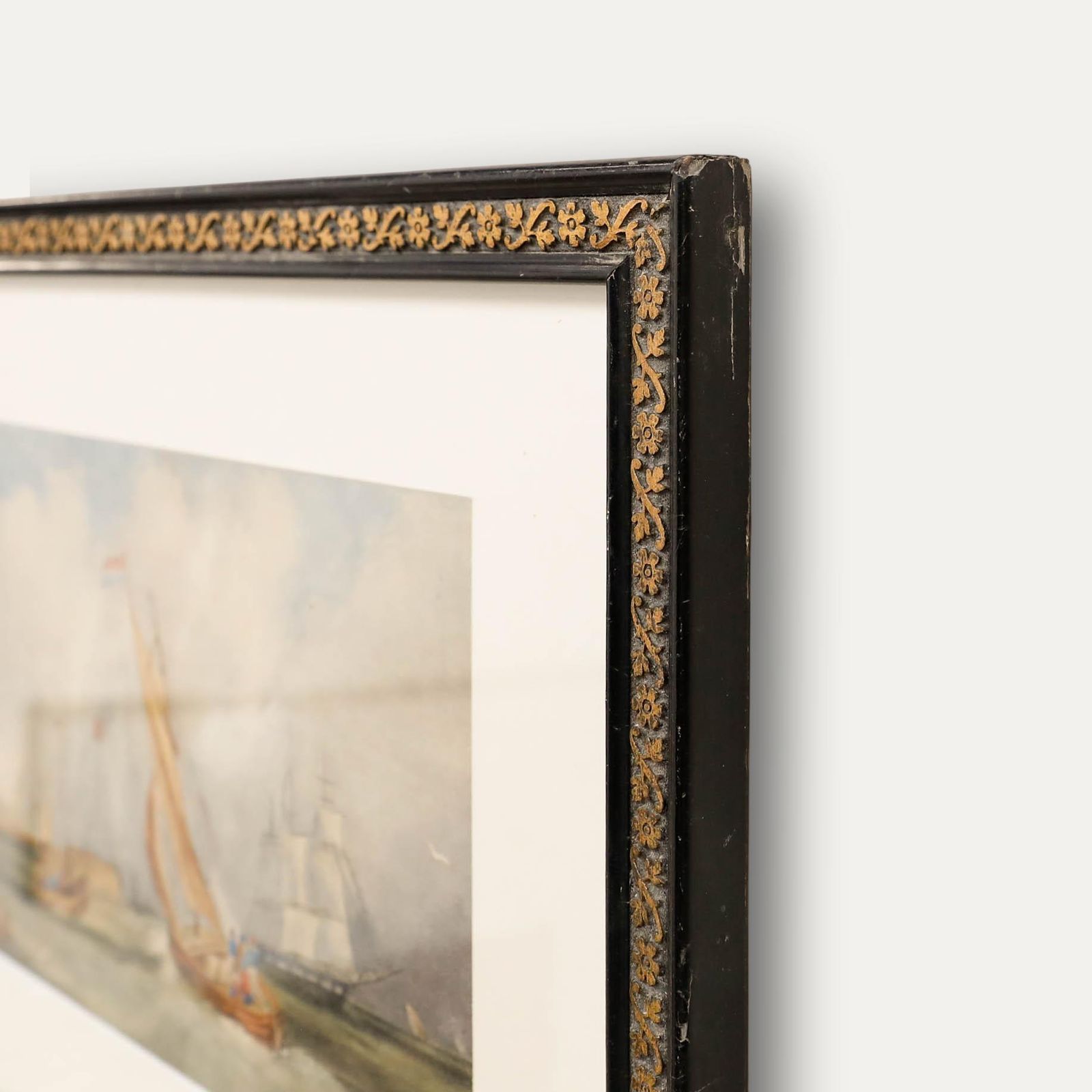A. Burgess Framed Late 19th Century Watercolour, Netherlands Navy At Sea photo 275.0