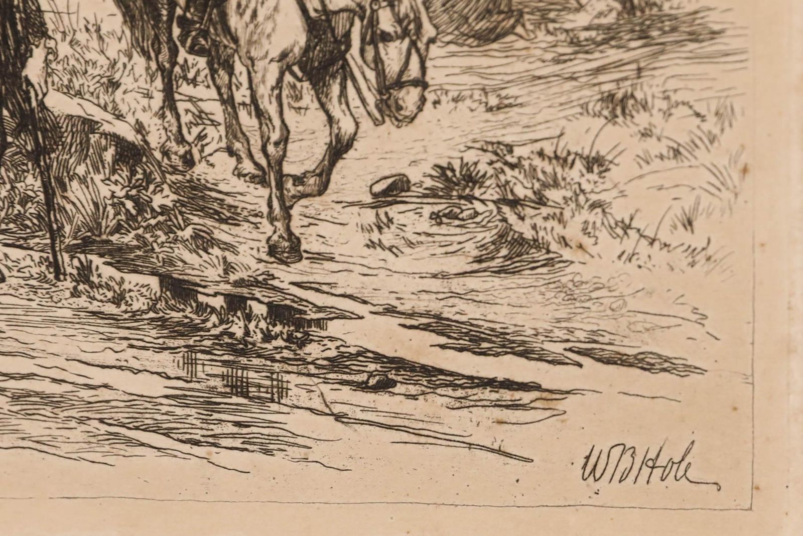 W. B. Hole Arsa (1846 1917) Signed 1882 Etching, The End Of The Rebellion photo vinterior