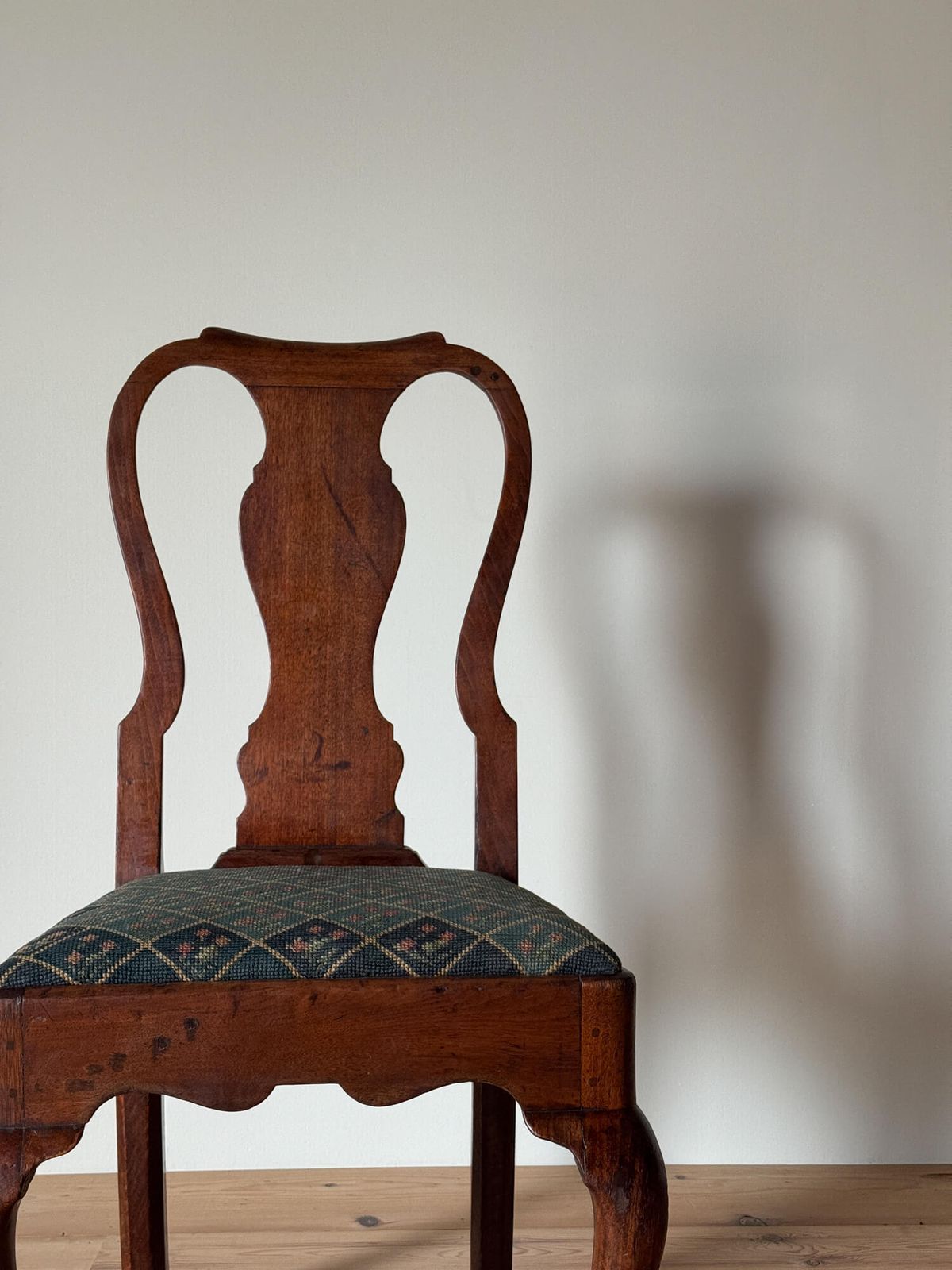Antique Georgian Country Chair With Needlework Seat photo vinterior