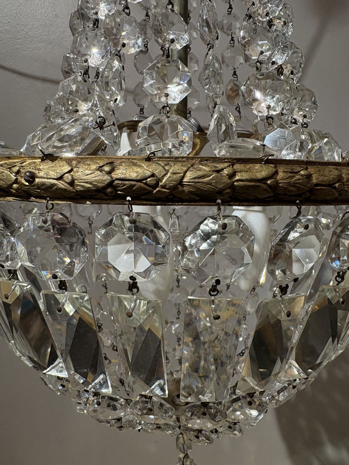 Italian Empire Style Chandelier With Bohemian Crystal photo buy