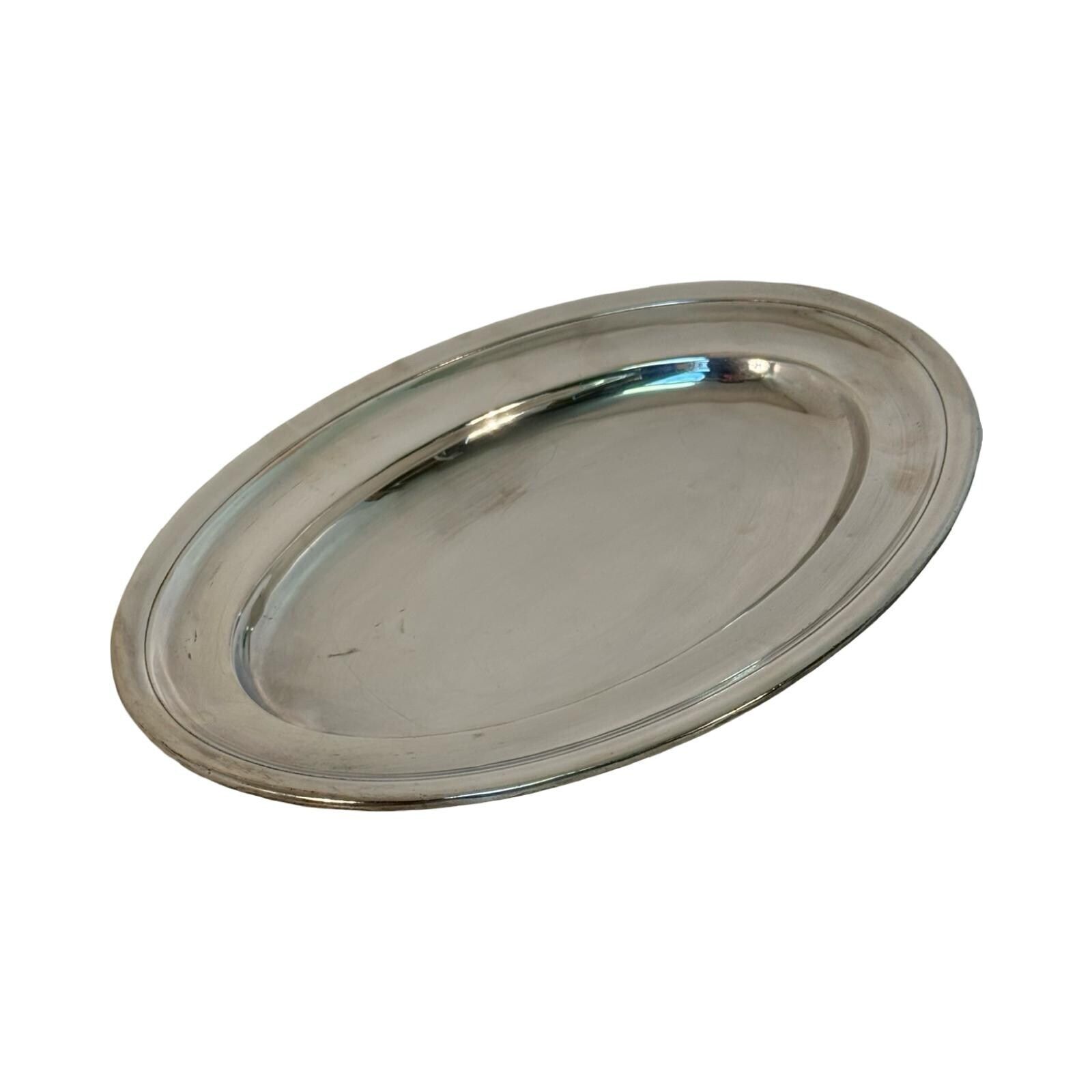 Antique   Silver Plated   Serving / Carving Tray   First Half Of The 1900's   Stamped With Makers Mark photo for sale