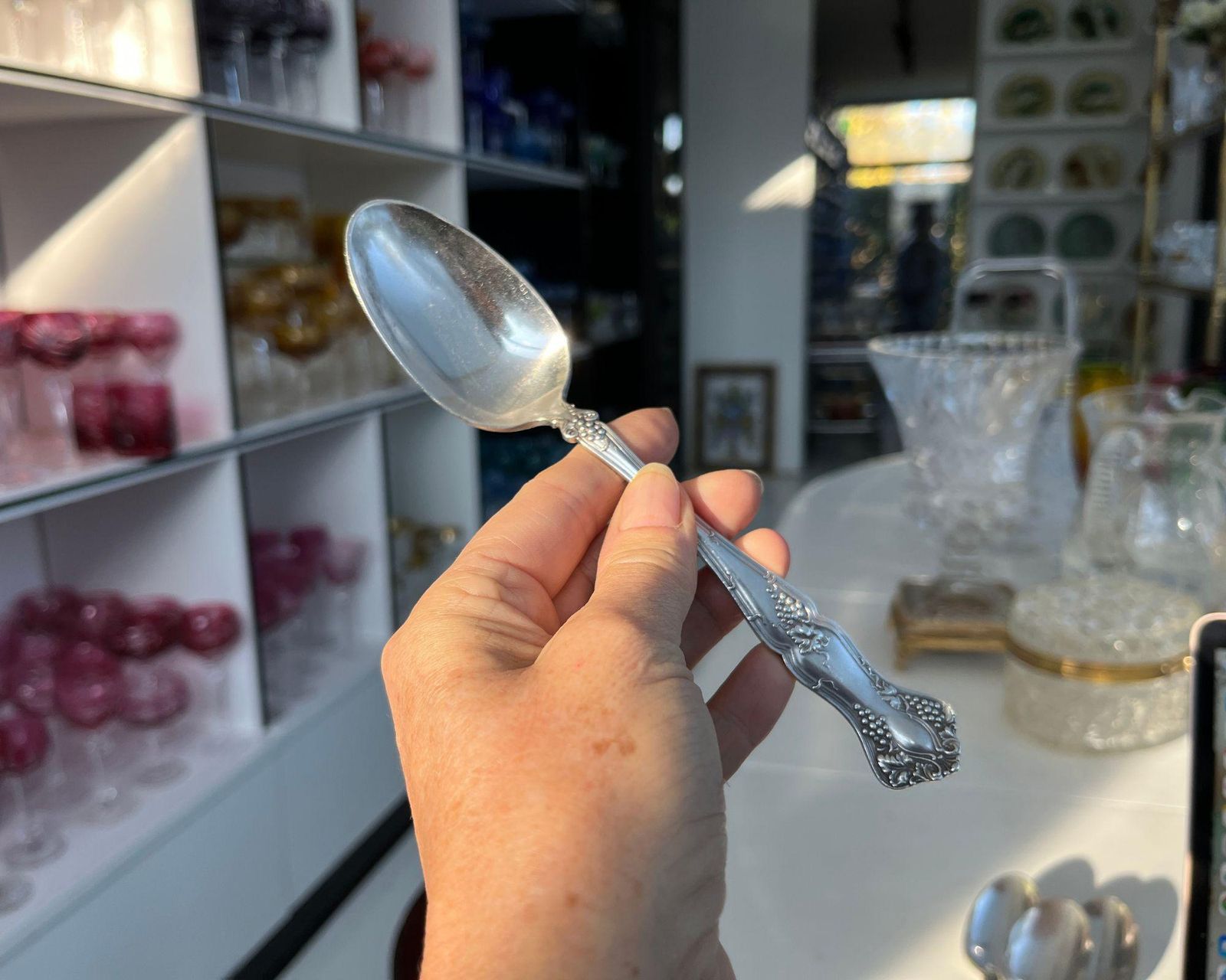 Rogers Bros Soup Spoons | 4pcs | Silver Plate Grapes Vine | Ready To Use photo buy