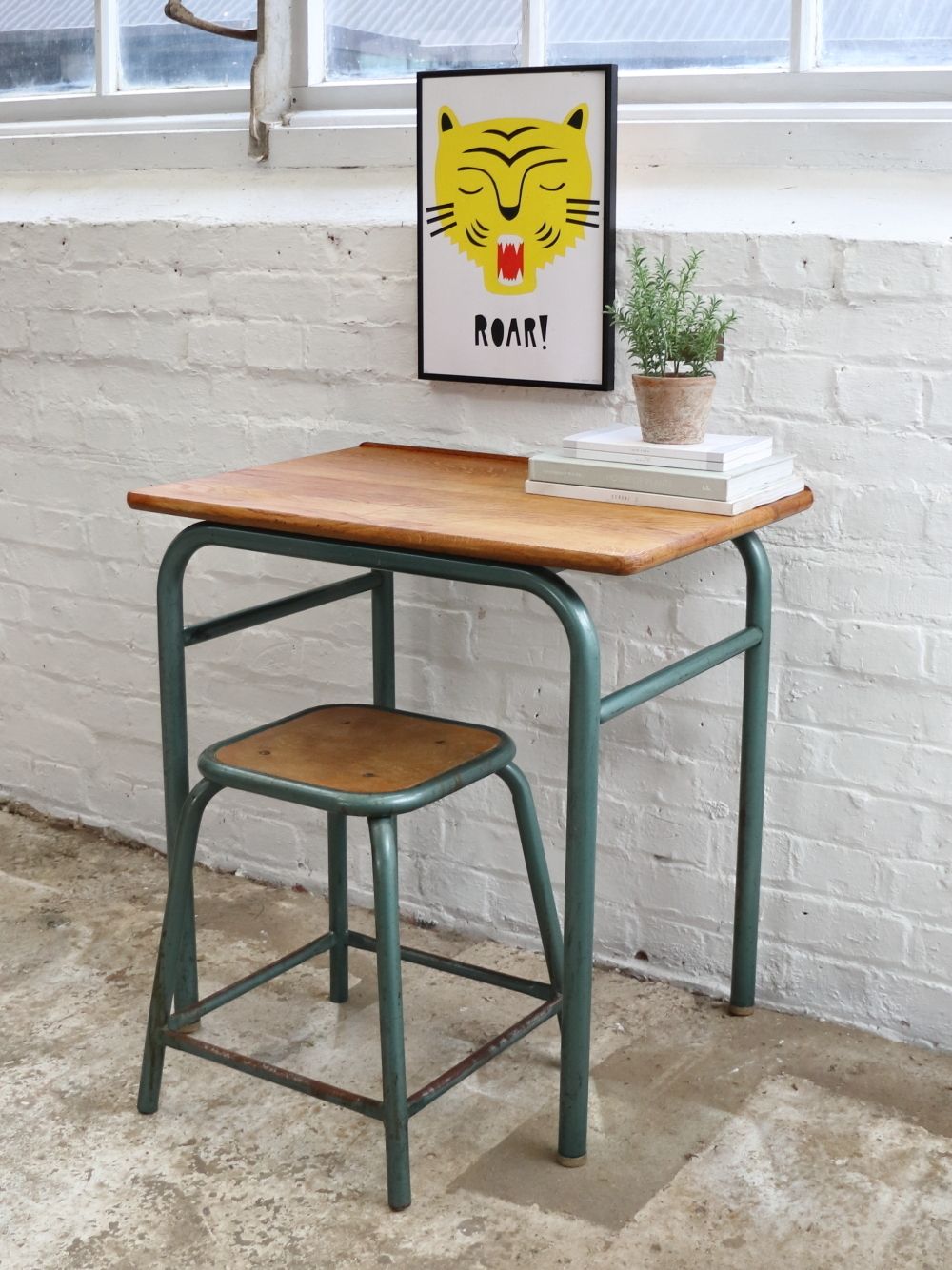 Lovely Vintage French School Desk photo furniture