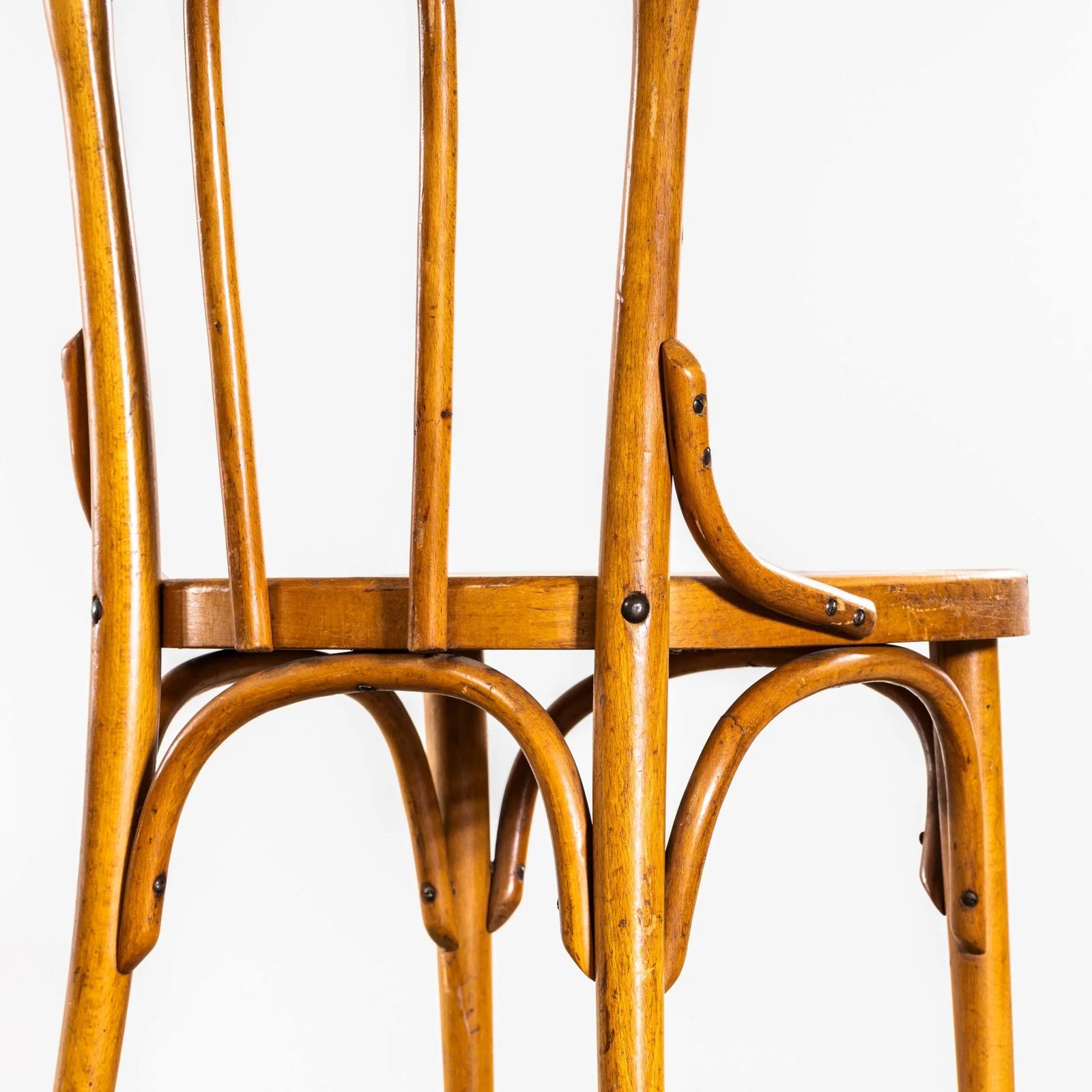 1950’s Enclosed Hoop Back Bentwood Dining Chairs – Pair photo for sale