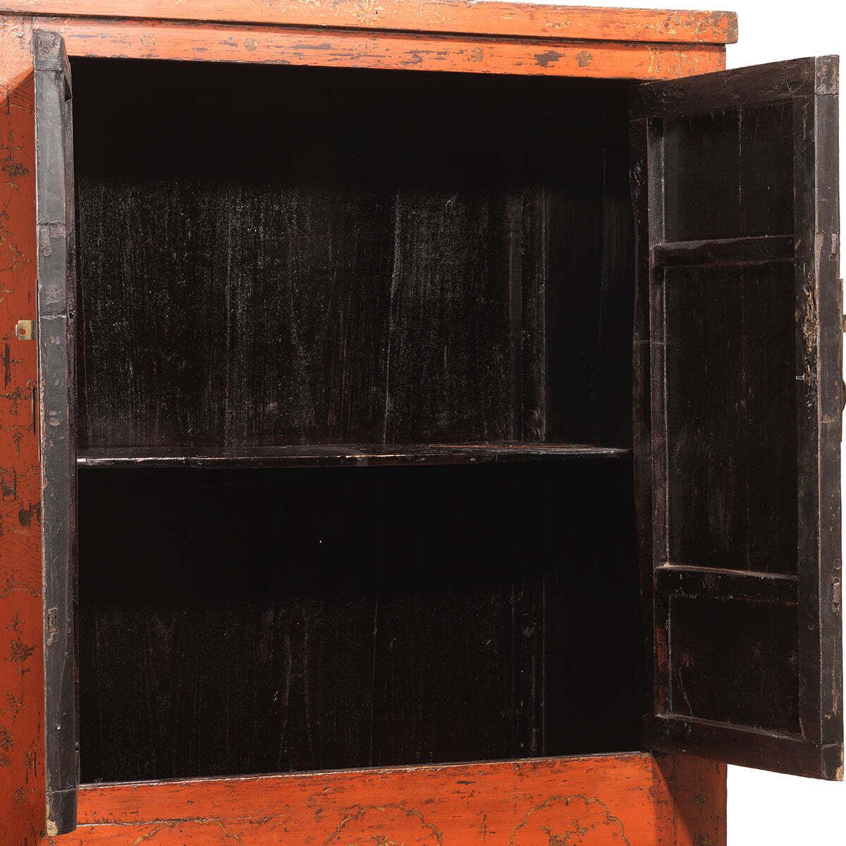 Red And Gold Antique Shanxi Cabinet photo for sale