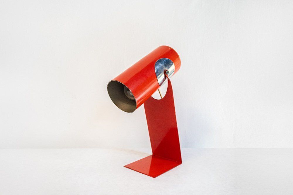 Gelakte Metalen Bureaulamp, Jaren 1970