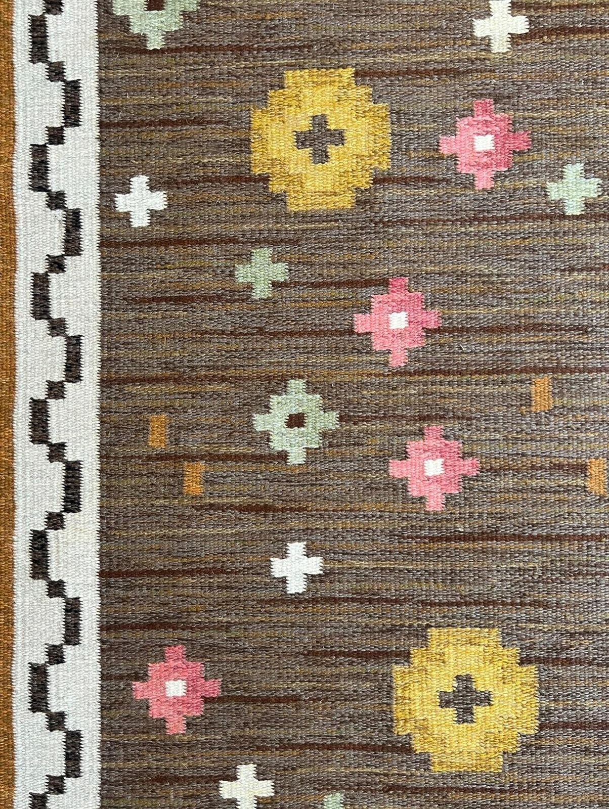 1950's Swedish Flatweave By Anna Greta Sjöqvist photo for sale
