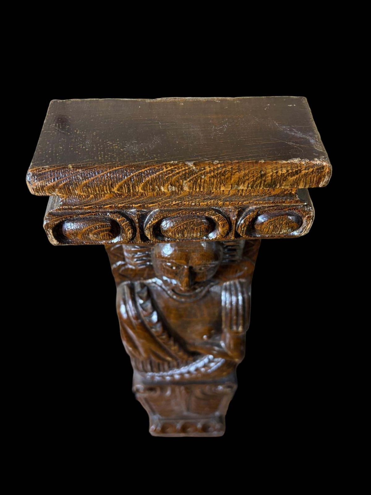 Home Decor Set Of 18th Century Carved Oak Herm Mounts And Corbels photo