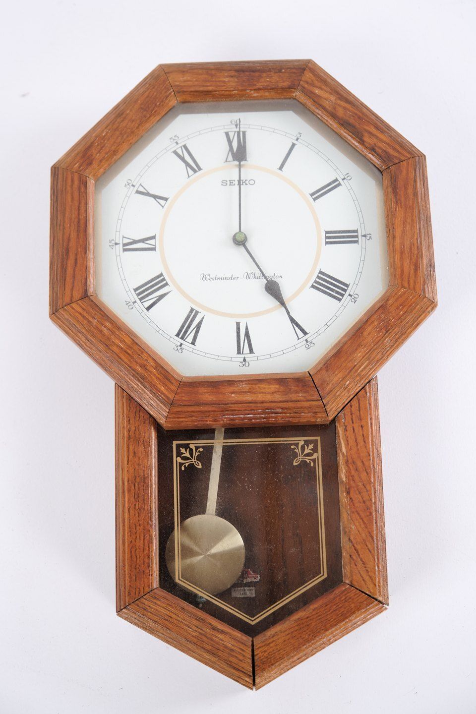 Antique Wall Clock   Seiko   Westminster Whittington   Oak   1940 photo for sale