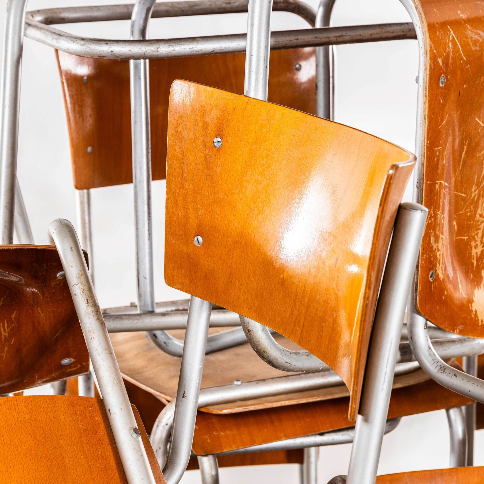 1950's Fn6 Cantilever Dining Chair By Mart Stam For Mücke Melder   Set Of Four photo Furniture