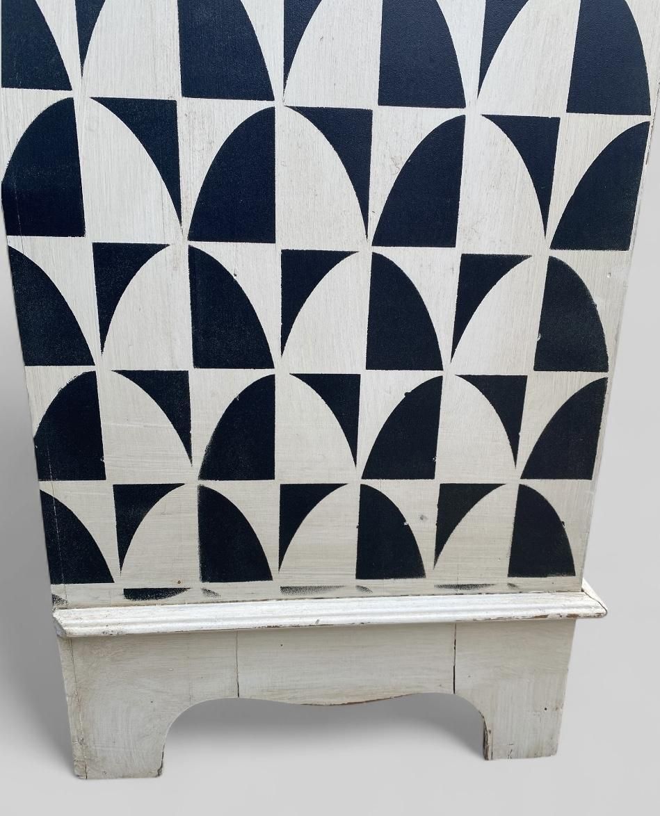 photo buy Antique Painted Geometric Chest Of Drawers