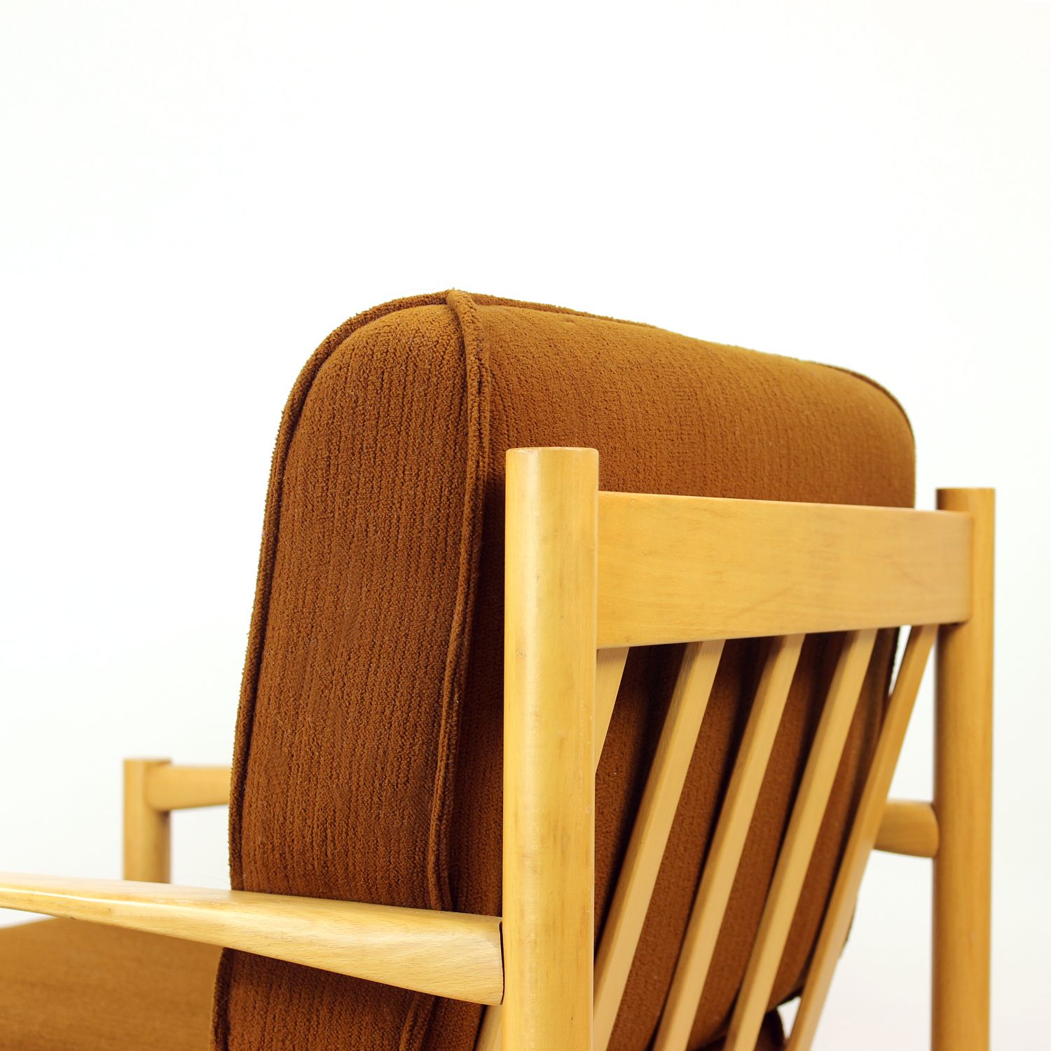 Elegant Lounge Chair In Oak, Czechoslovakia 1960s, 4 Available photo vinterior