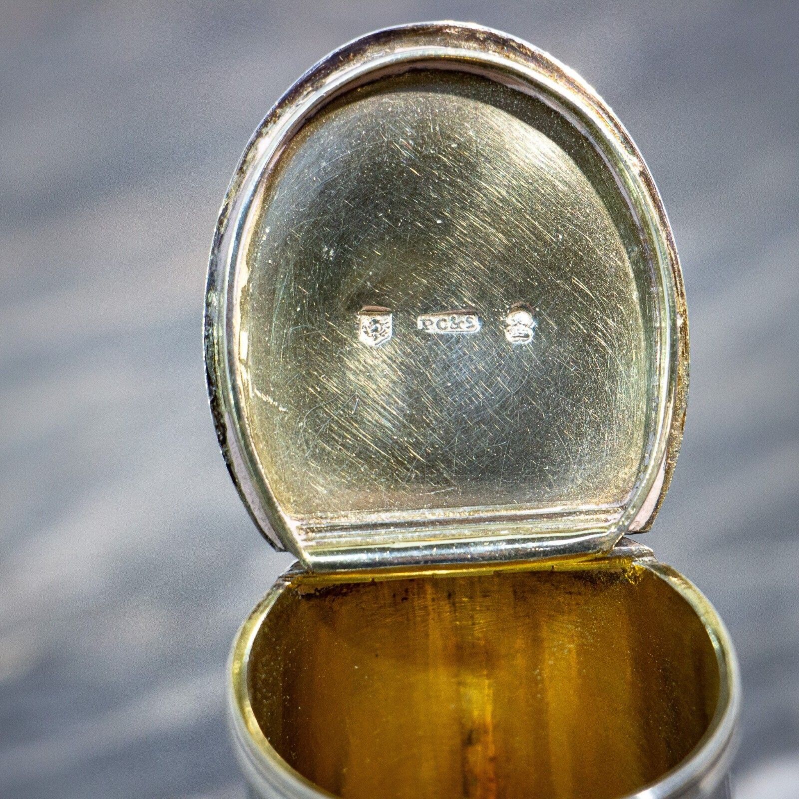 Georgian Scottish Oval Silver Snuff Box photo for sale