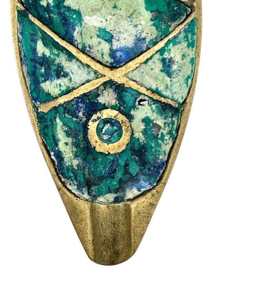 photo buy A Pair Of 1950s Malachite And Brass Fish Ashtrays By Pepe Mendoza