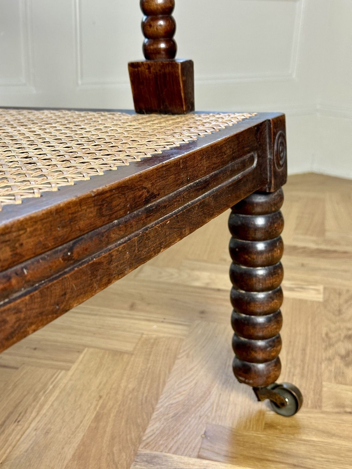 19th Century English Bobbin Armchair With Cane Seat photo buy