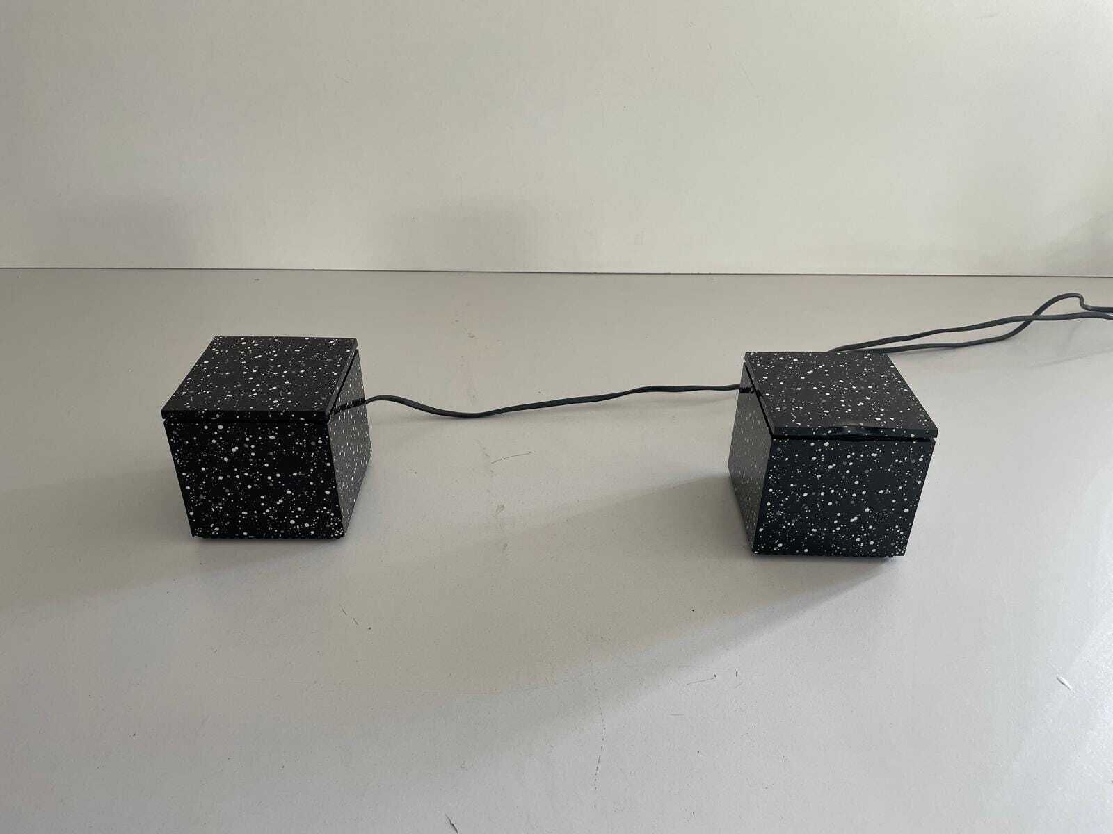 Pair Of Cuboluce Table Lamps By Opi Milano For Cini & Nils, 1970s, Italy photo Lighting