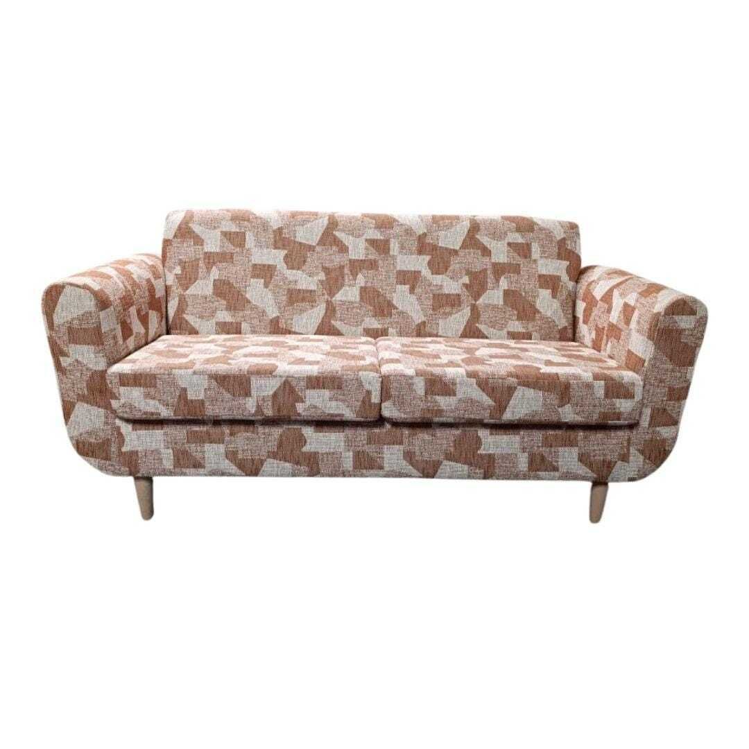 Exceptional One Off British Made Mid Century Sofa — Upholstered In Nobilis “Kiruna” Fabric