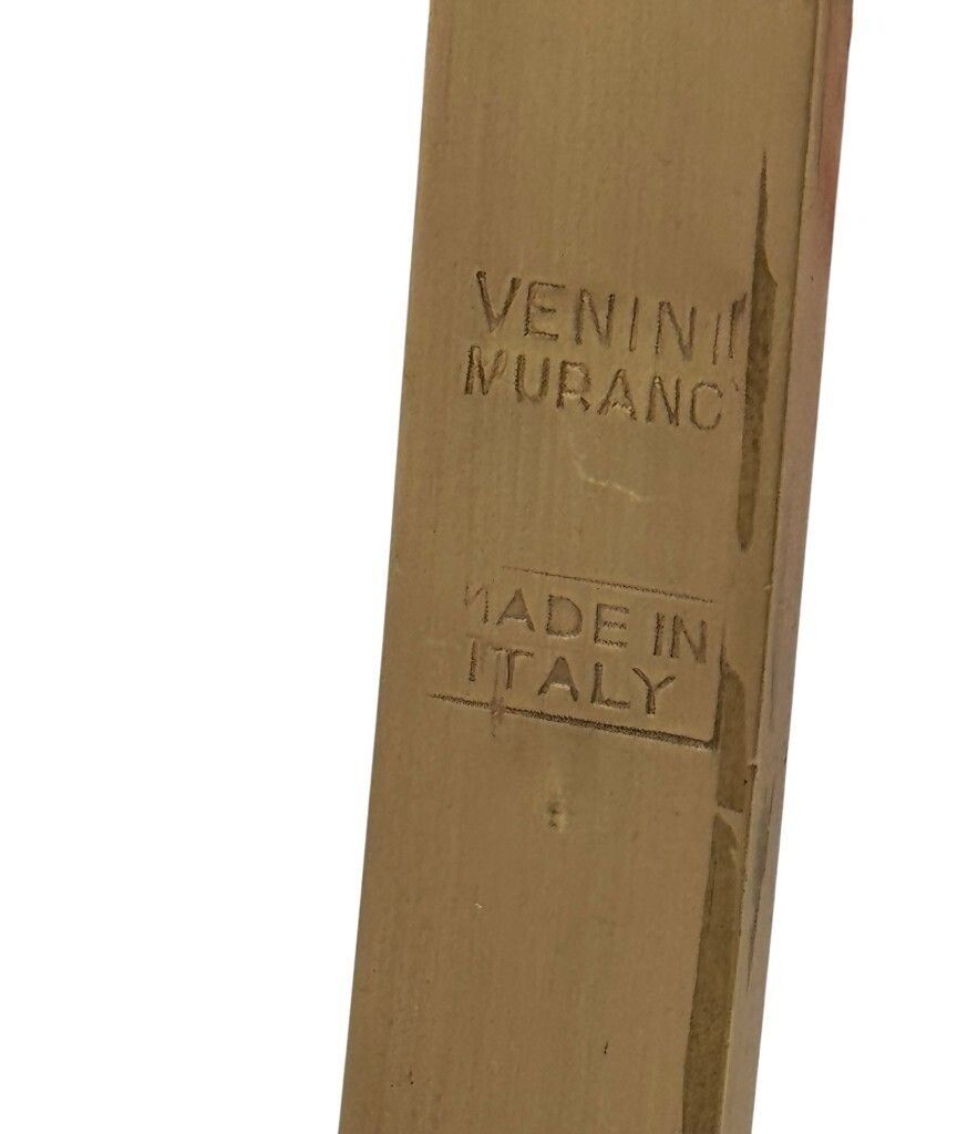 4150.0 A Rare Venini Murano "Filigrana A Reticello" Glass Frame By Carlo Scarpa photo