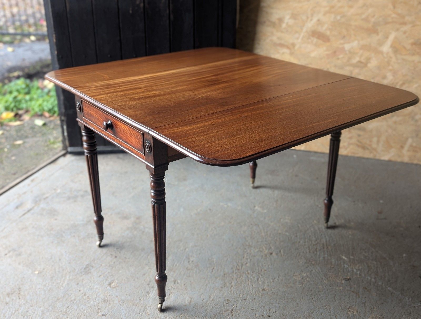 Antique Regency Mahogany Drop Leaf Pembroke Table (Delivery Available) photo vintage