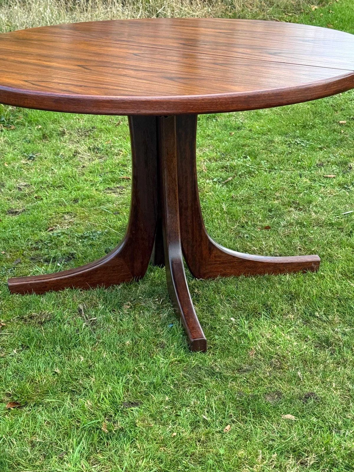 Danish Rosewood Large Dining Table Seats 8  10 Circ 1960 photo Furniture