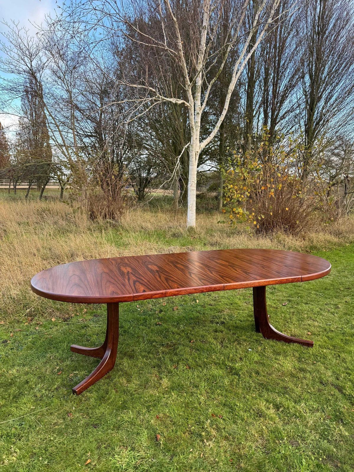 photo vintage Danish Rosewood Large Dining Table Seats 8  10 Circ 1960