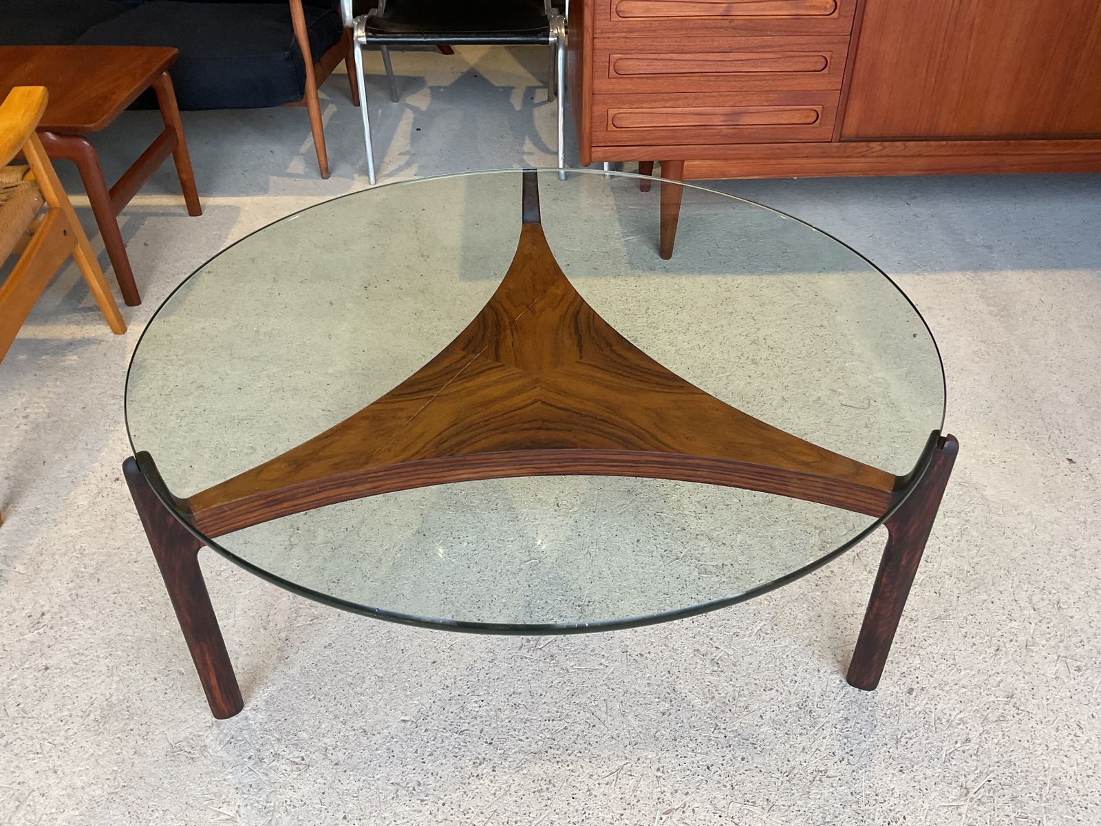 Danish Coffee Table Model 104 By Sven Ellekaer In Mid Century Style