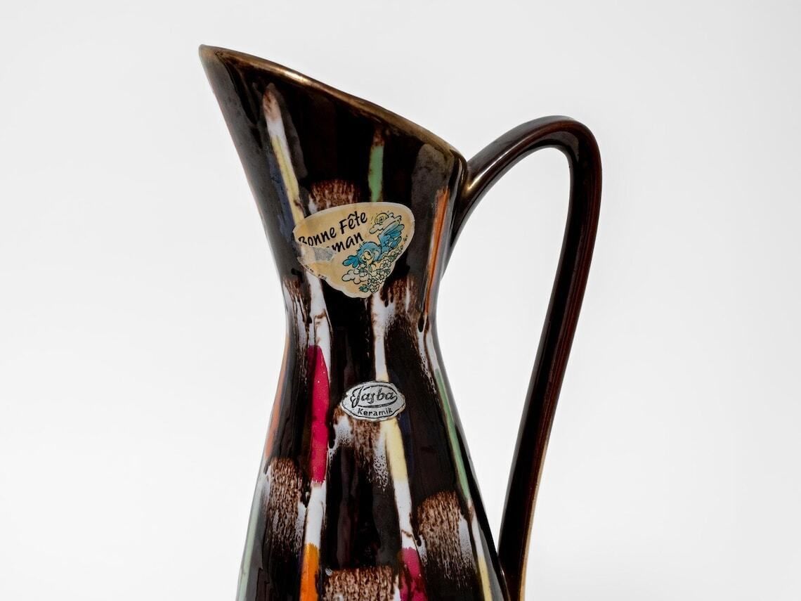 West German Pottery Jug Vase By Jasba Keramik 1950s Mid Century Decor photo buy