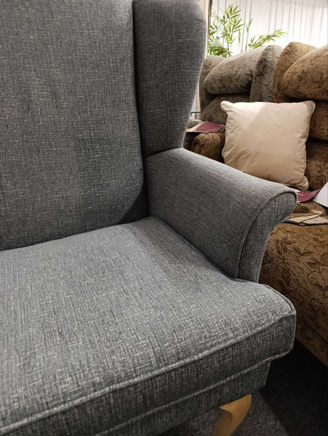 British Upholstered Wingback Two Seater Sofa  Brand New Upholstery (Higher Seat For Easier Access) photo 795.0