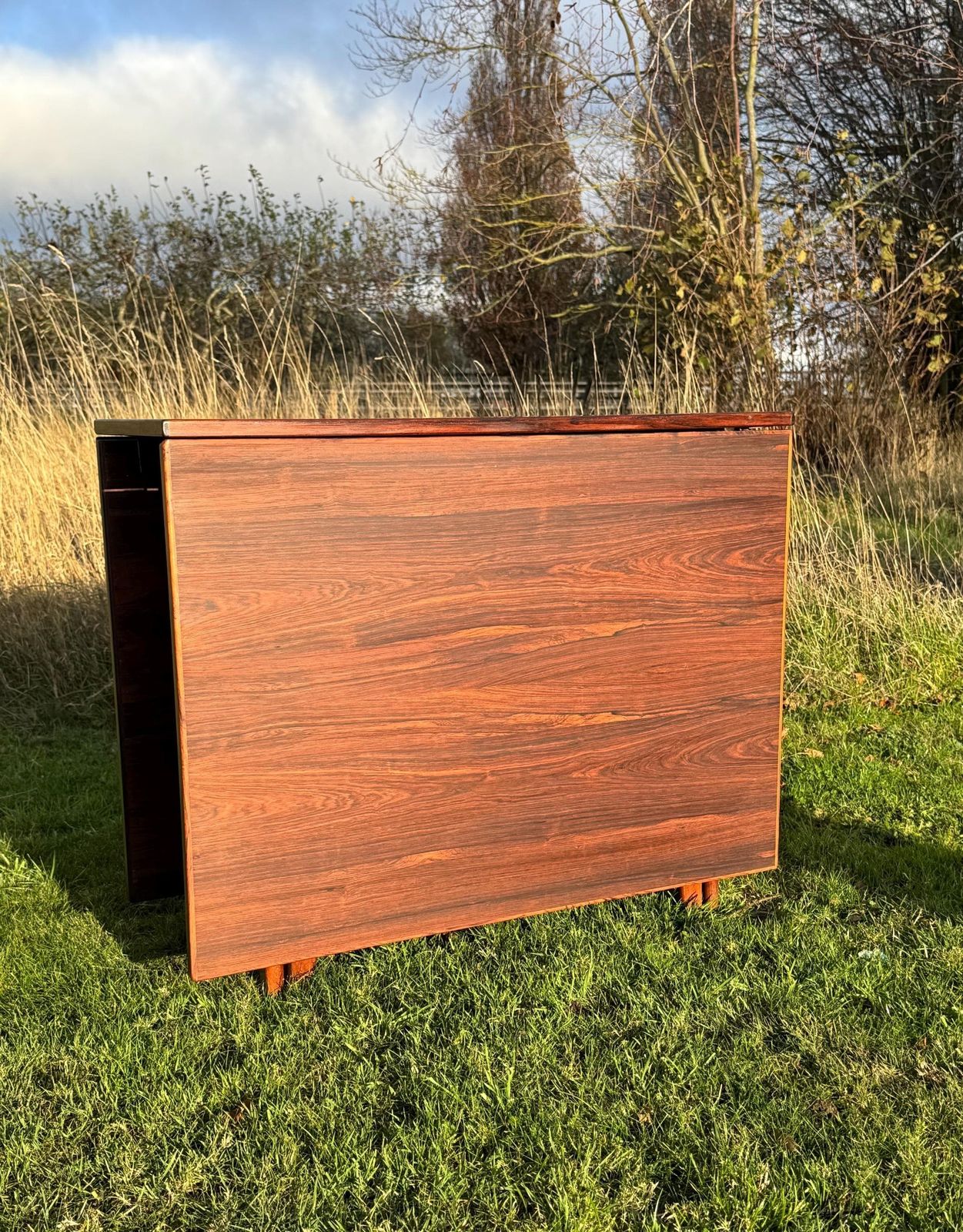 Mid Century Rosewood Drop Leaf Dining Table By Bendt Winge For Kleppes Moblefabrick, Norway 1960. photo Furniture
