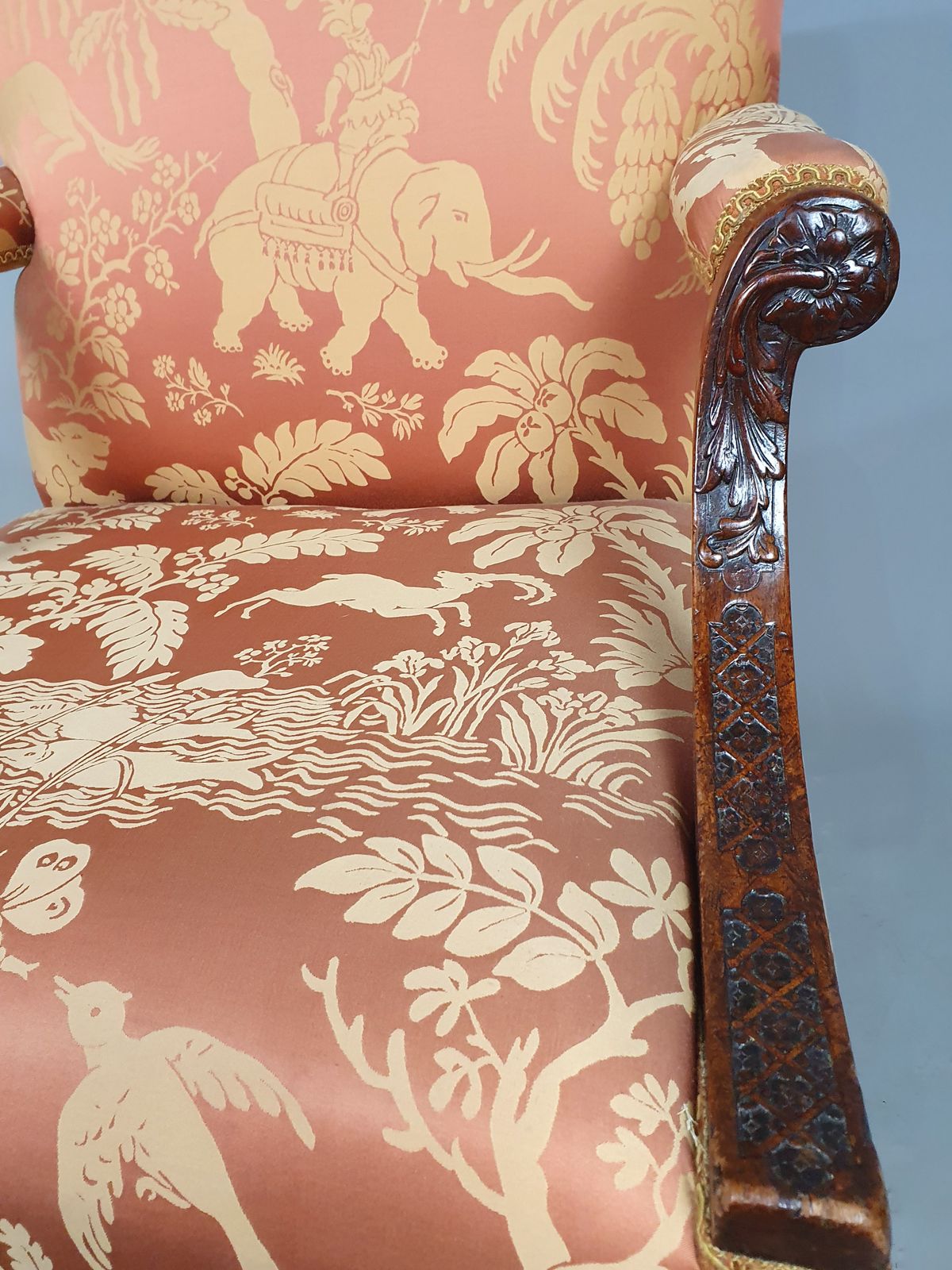 Exemplary Irish George III Mahogany Gainsborough Chair C. 1760 photo Furniture