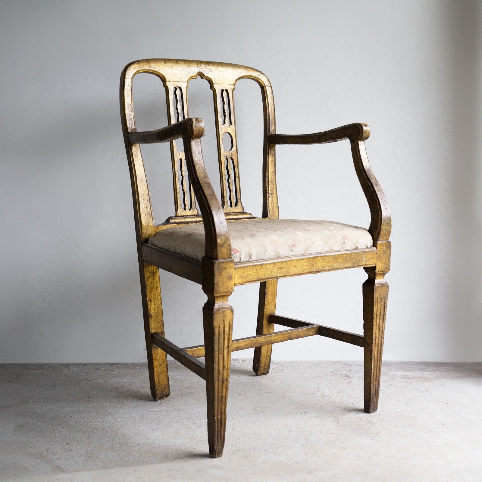 Antique Gilt Venetian Side Chair, Late 18th/Early 19th Century photo furniture