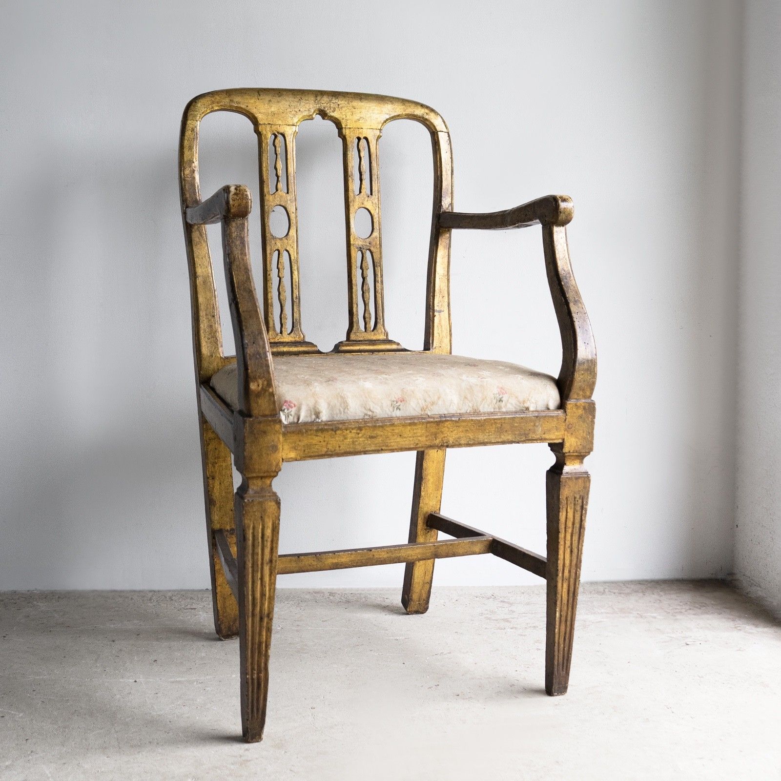 Antique Gilt Venetian Side Chair, Late 18th/Early 19th Century photo for sale