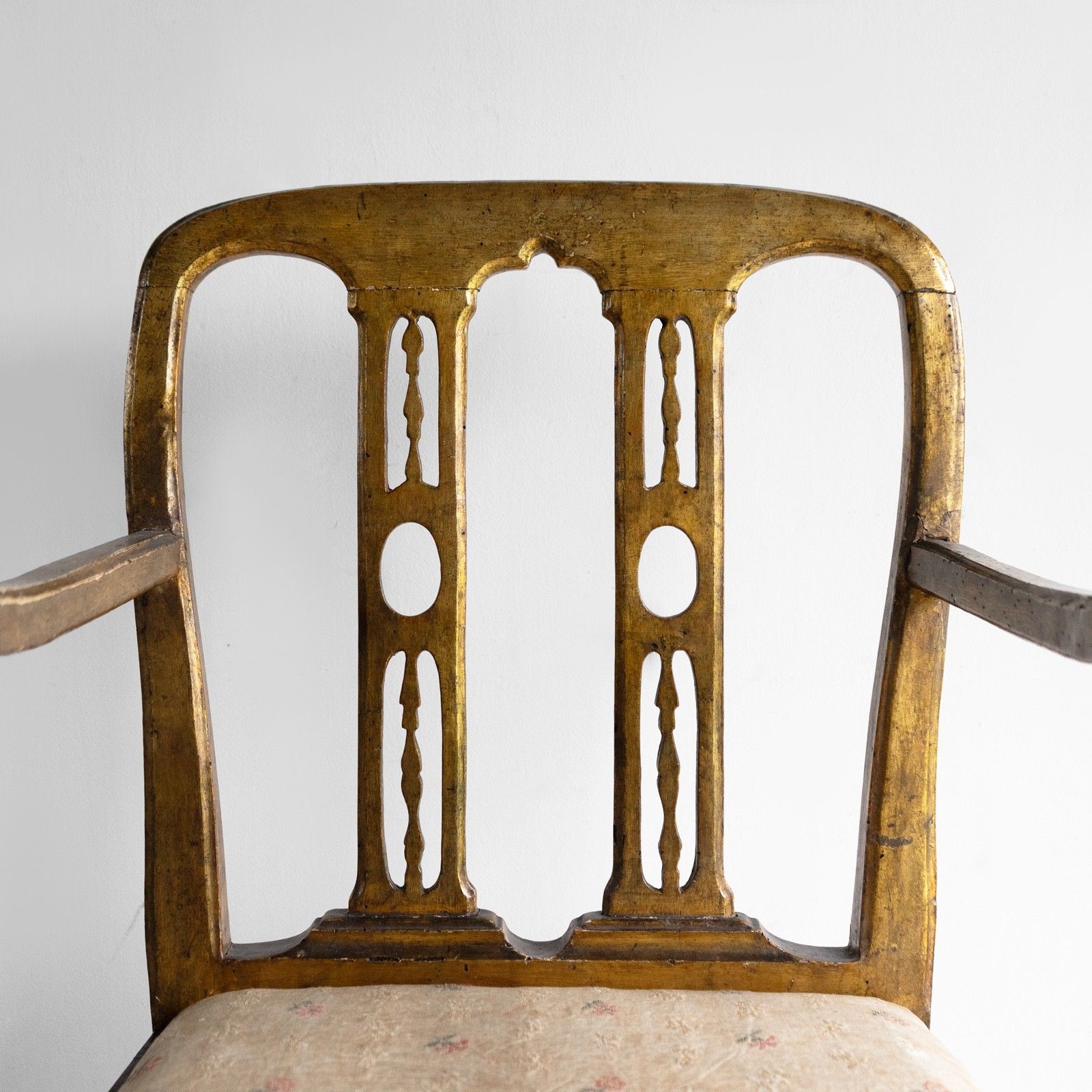 Antique Gilt Venetian Side Chair, Late 18th/Early 19th Century photo vintage