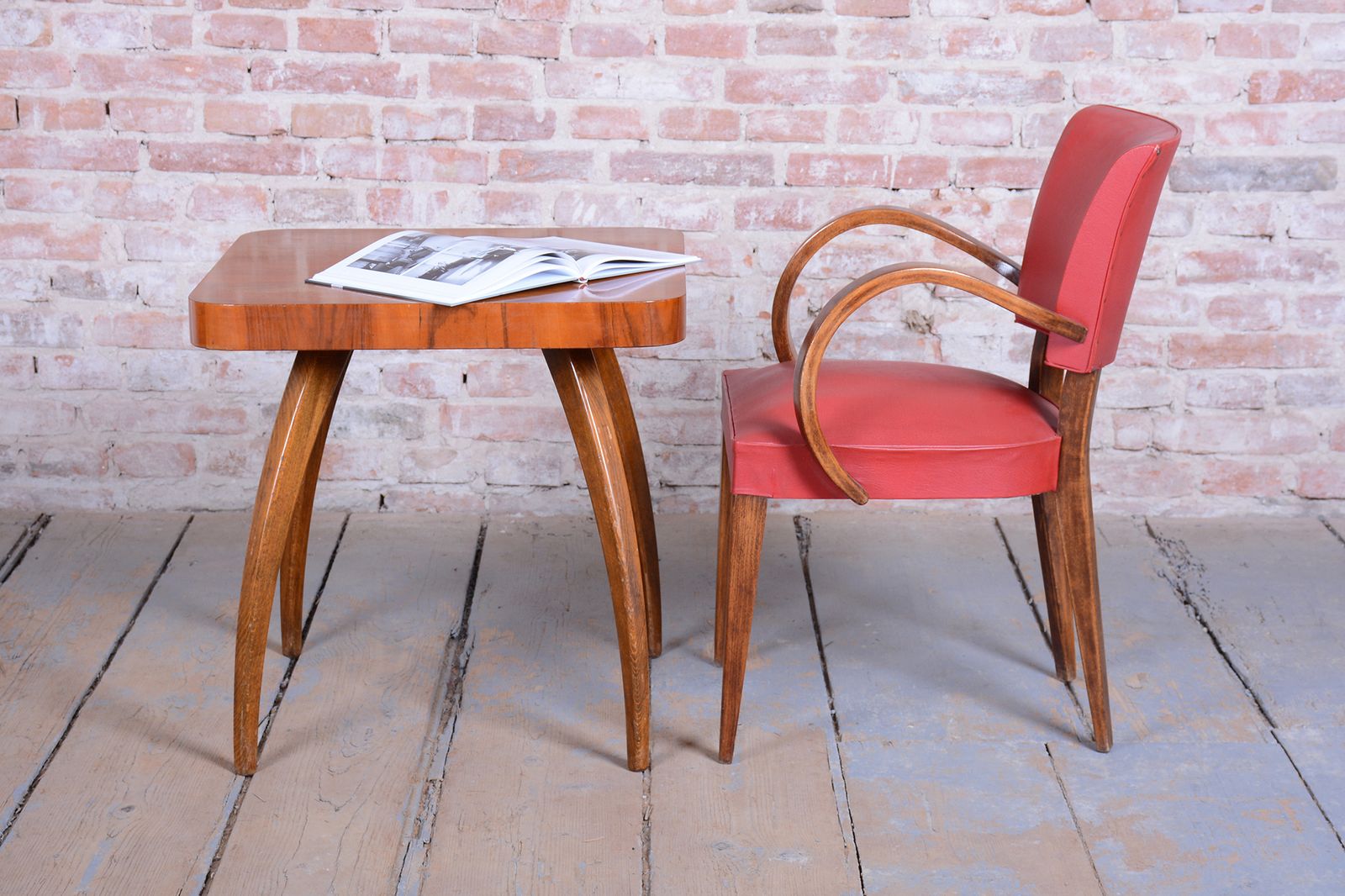 Furniture Restored Art Deco Armchair, By Jules Leleu, Beech, Revived Polish, France, 1930s photo