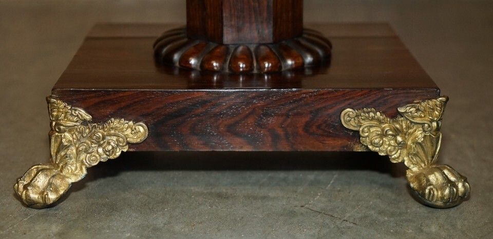 photo for sale Stunning Antique William IV 1830 Rosewood With Ormolu Mounted Feet Side Table