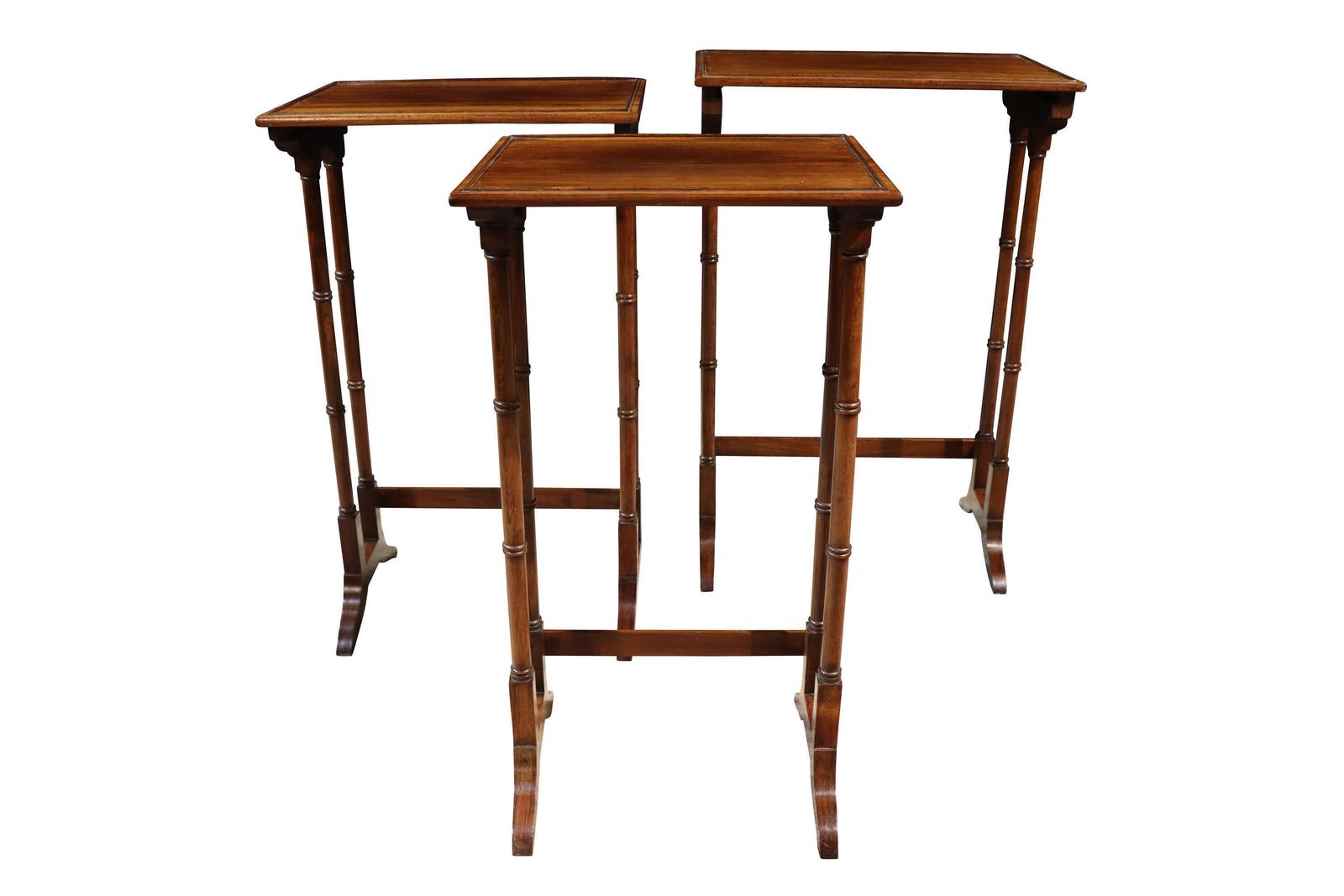 Regency Rosewood Nest Of Three Tables C.1820 photo for sale