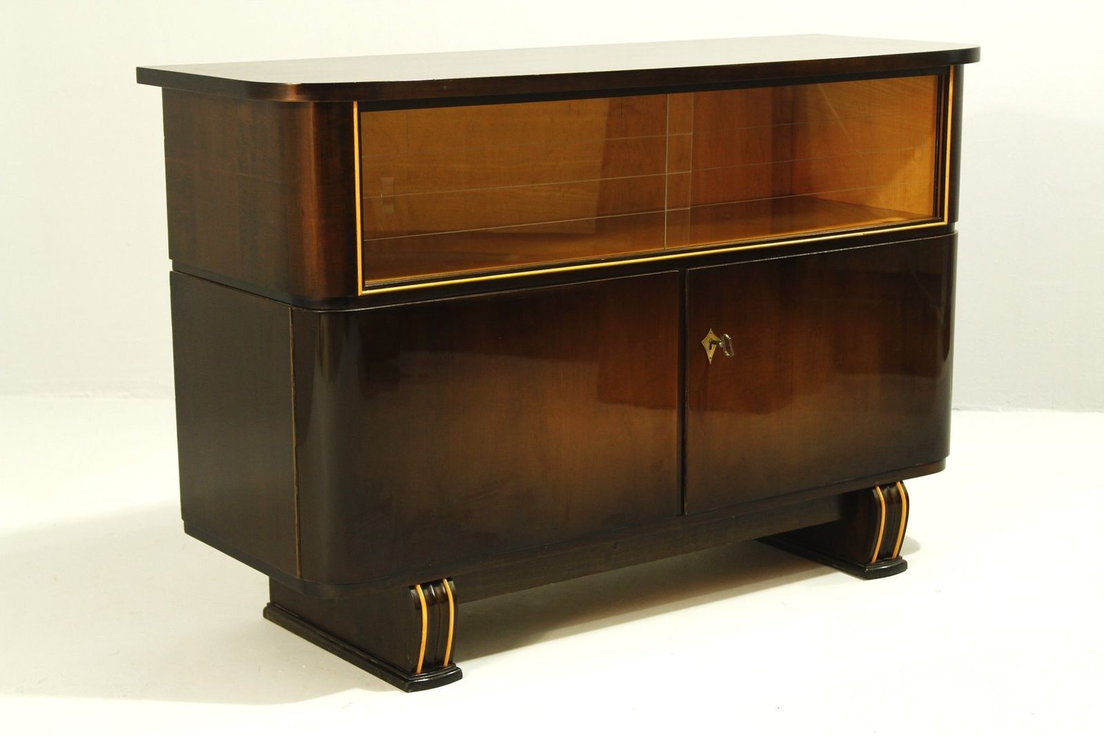 Sideboard With Display Cabinet From Schwaco Möbel Werk, Herford, Germany 1960s photo vinterior