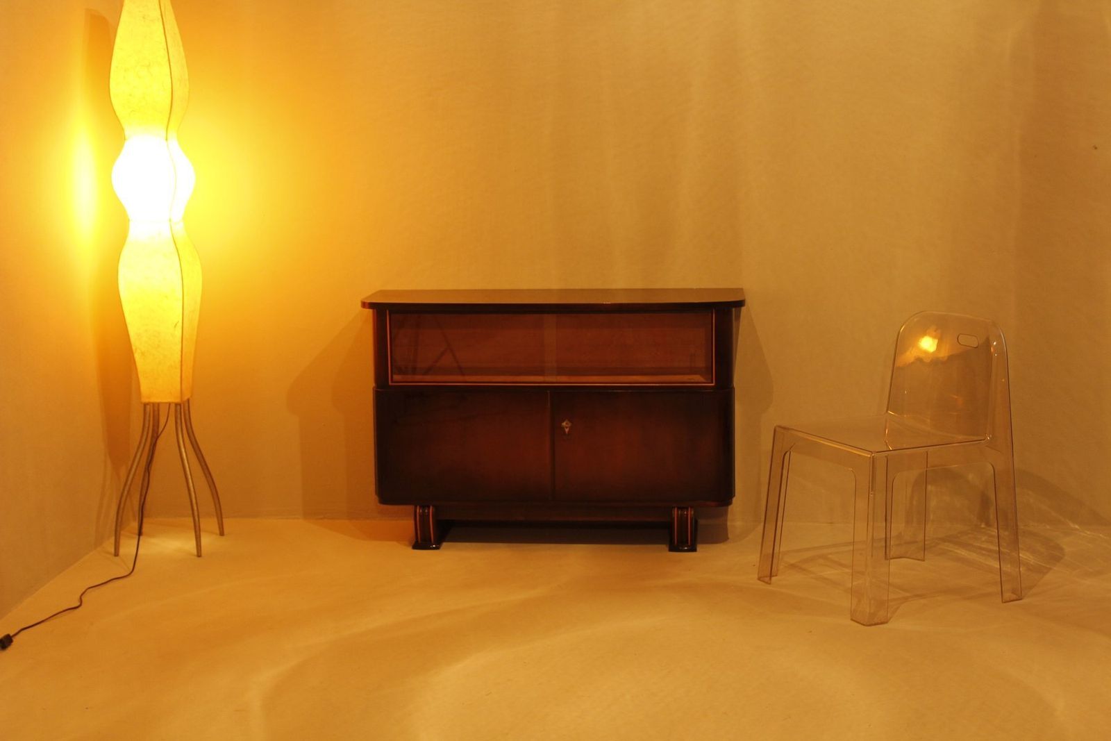 photo for sale Sideboard With Display Cabinet From Schwaco Möbel Werk, Herford, Germany 1960s