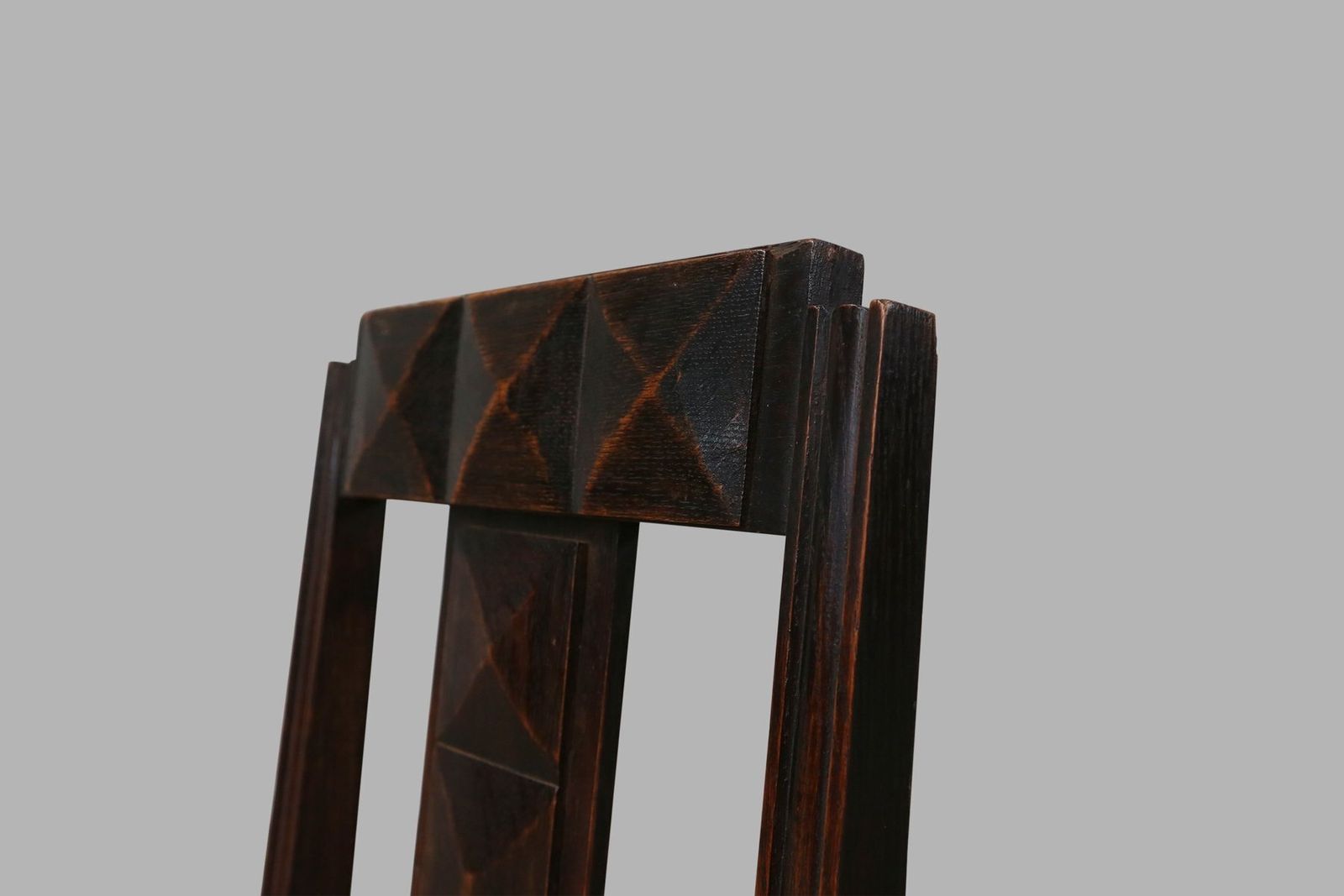 Vintage Dining Chairs In Oak And Wicker Attributed To Victor Coutray, 1940s, Set Of 6 photo furniture