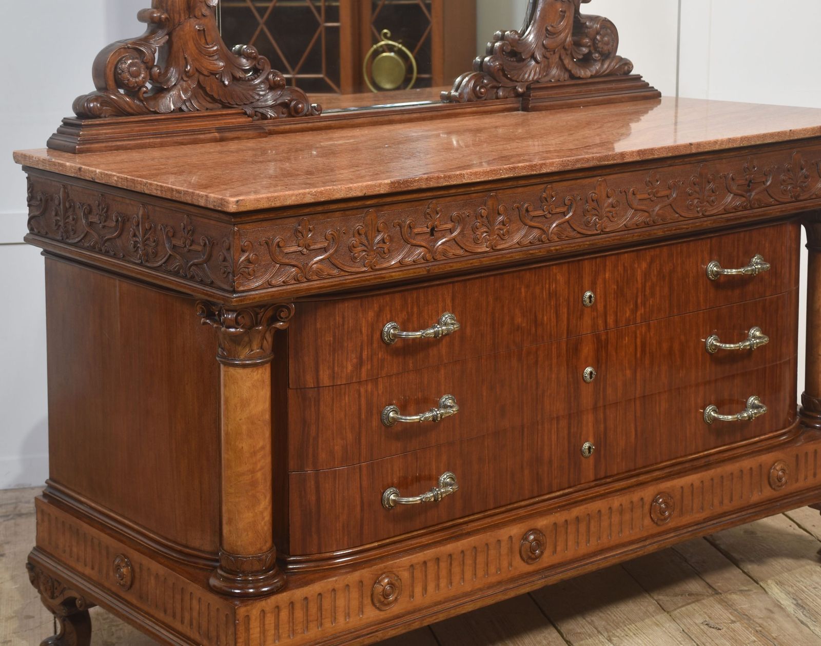 photo for sale Impressive 19th Century Mahogany Dressing Chest