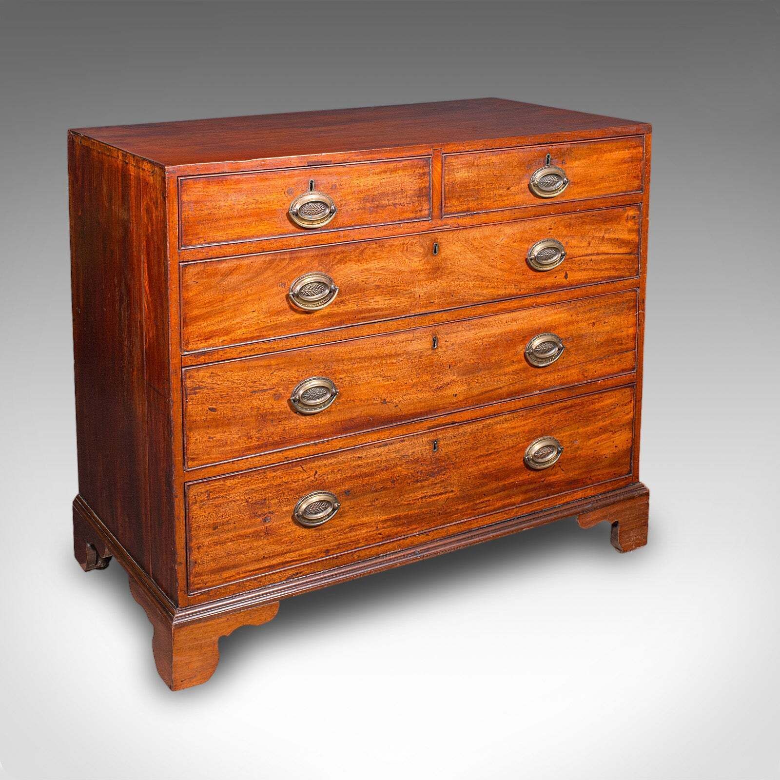 Antique Gentleman’s Tallboy, Chest Of Drawers, Country House, Georgian, C.1790
