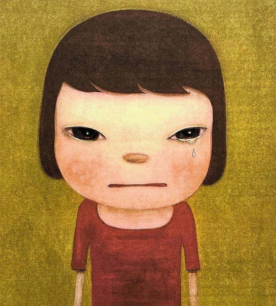 After Nara Yoshitomo, Tears Of Rage, 1990s, Limited Edition Lithograph photo furniture