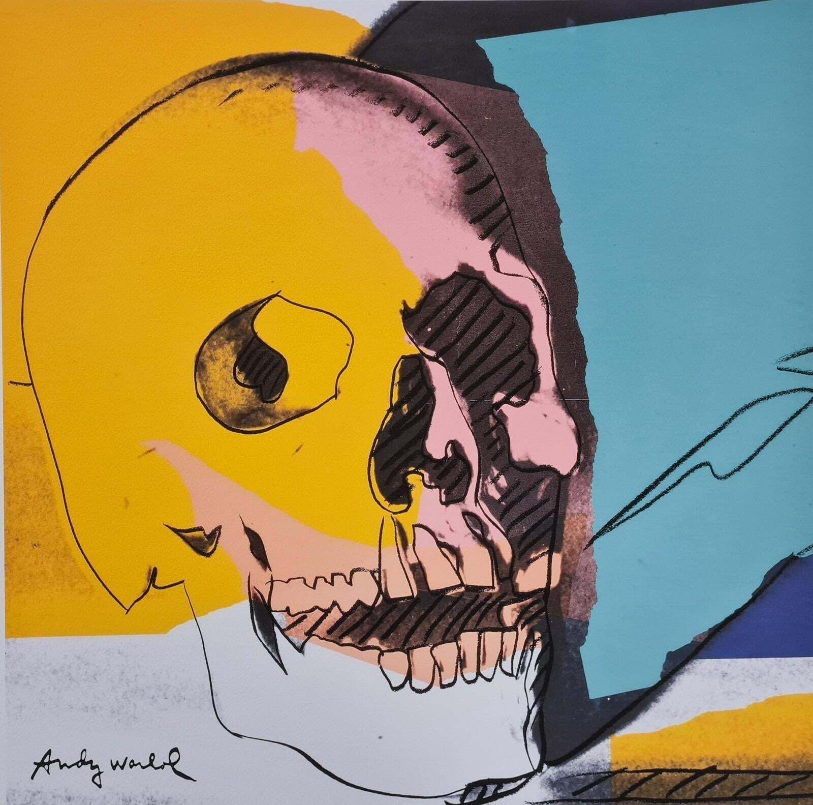 After Andy Warhol, Teschio, 1980s, Lithograph Reproduction Print photo vinterior