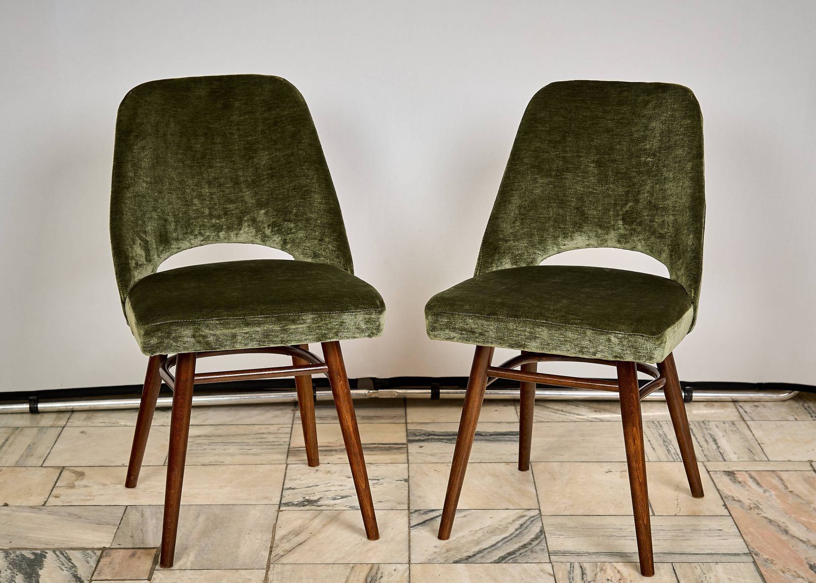 Set Of Four Chairs Designed By Radomir Hoffman, Ton Czechoslovakia, 1960s. photo vinterior