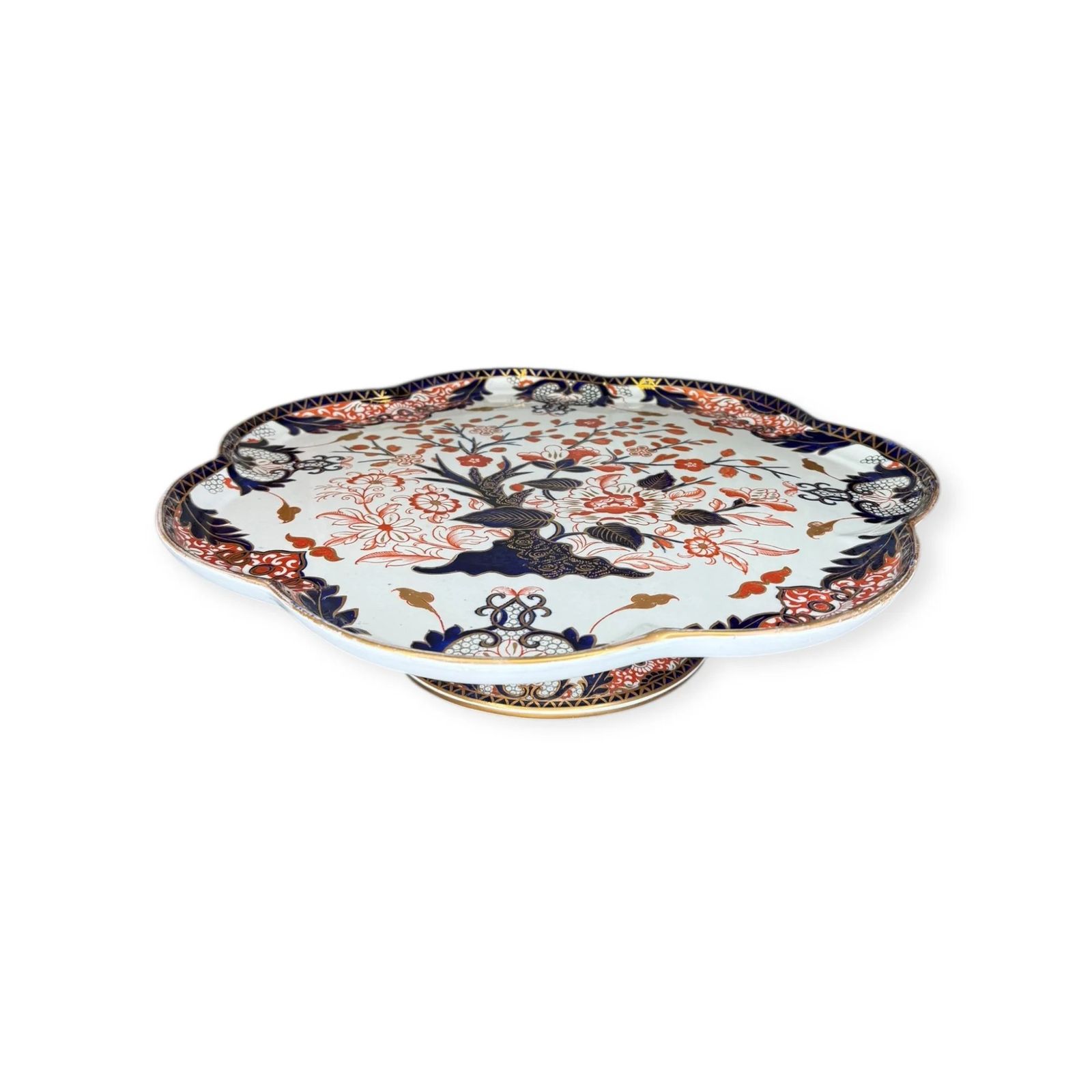 Antique Samuel Alcock & Co. Revolving Dessert Stand Imari / Japan Pattern, C.1840–1855 photo Home Decor