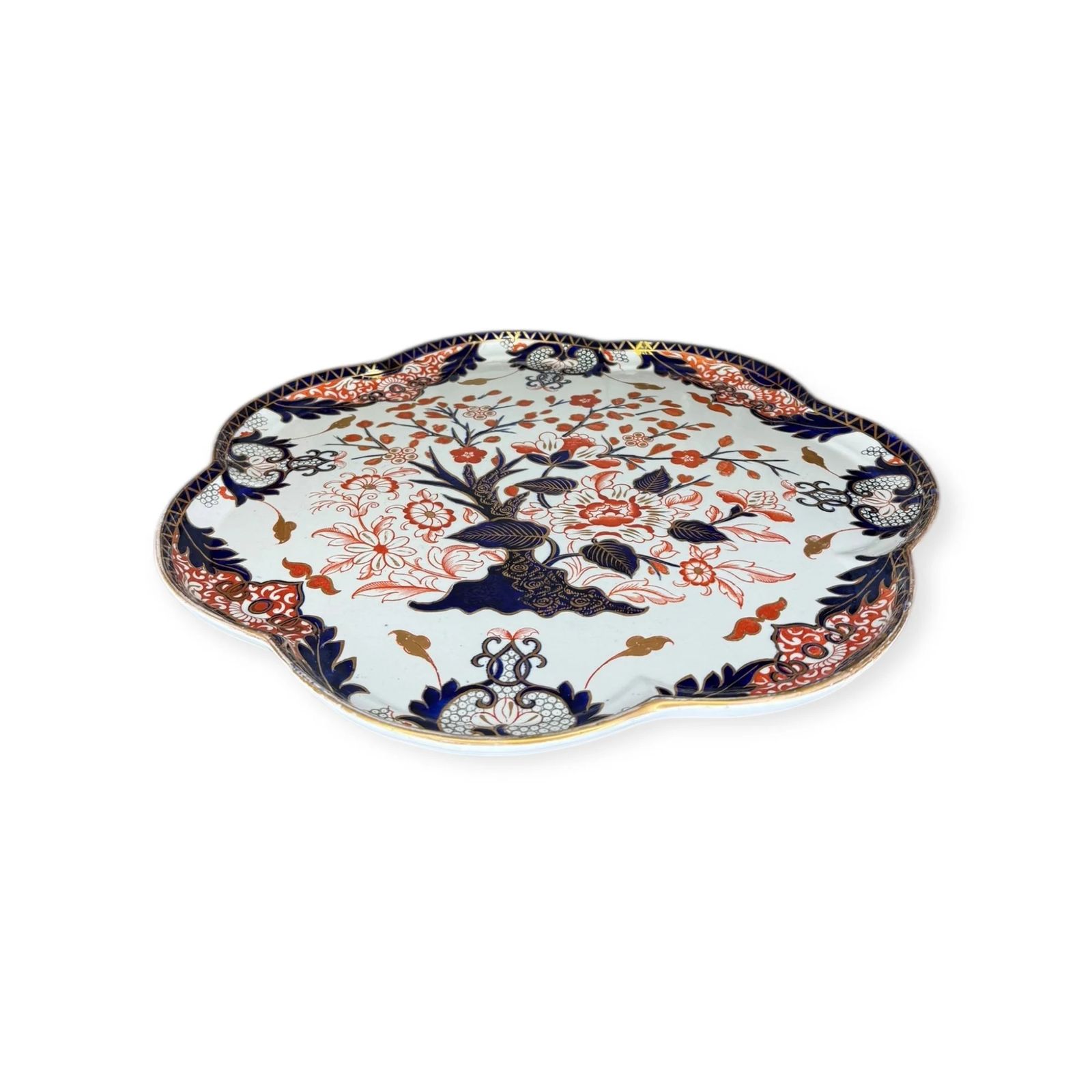 Antique Samuel Alcock & Co. Revolving Dessert Stand Imari / Japan Pattern, C.1840–1855 photo vinterior