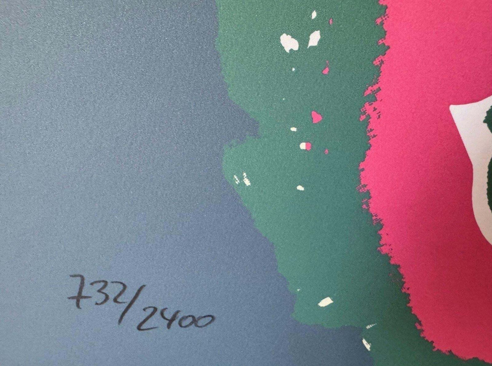 1986 Carnegie Museum Of Art After Andy Warhol "Pink   Hand Numbered" Lithograph photo Art